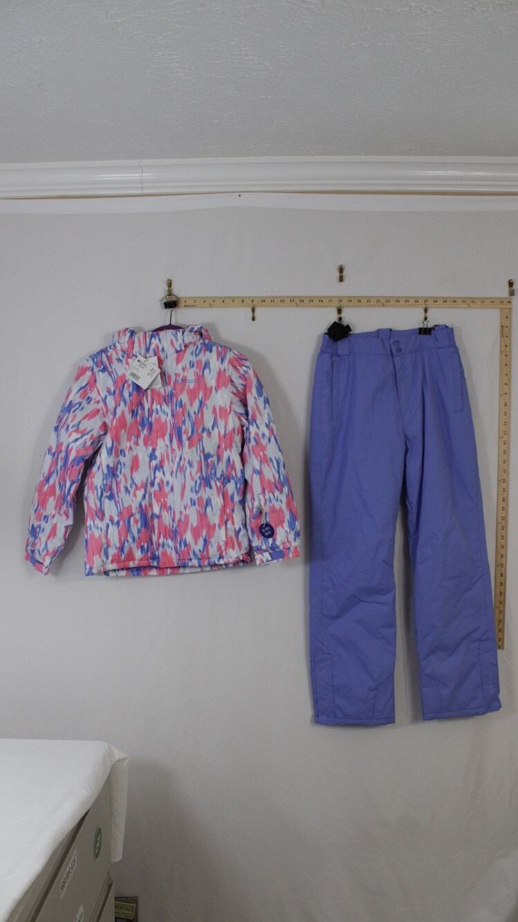 NWT Mountain Warehouse Girls 11-12 Ski Jacket & Snow Pants Snowproof Pink/Purple